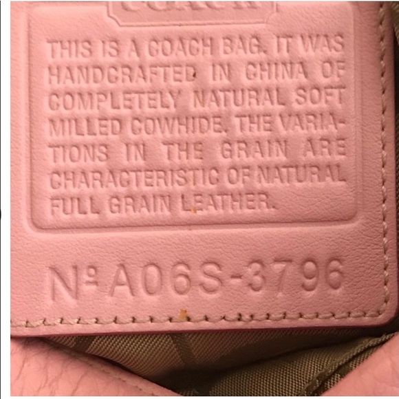 Coach pebble pink leather crossbody purse bag - Picture 7 of 16